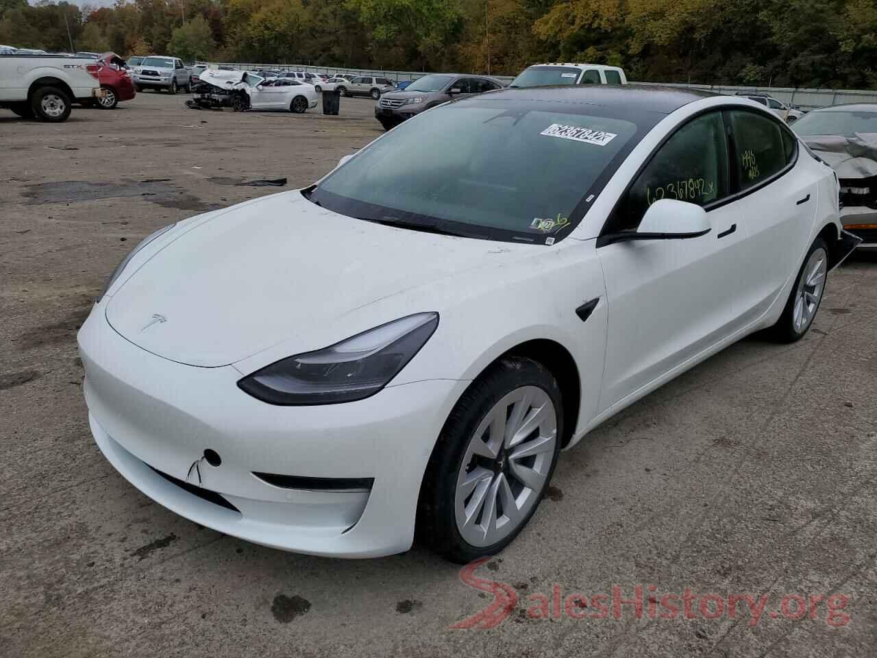 5YJ3E1EA2NF304087 2022 TESLA MODEL 3