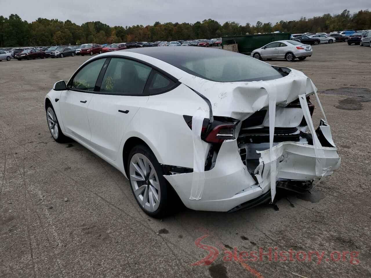 5YJ3E1EA2NF304087 2022 TESLA MODEL 3