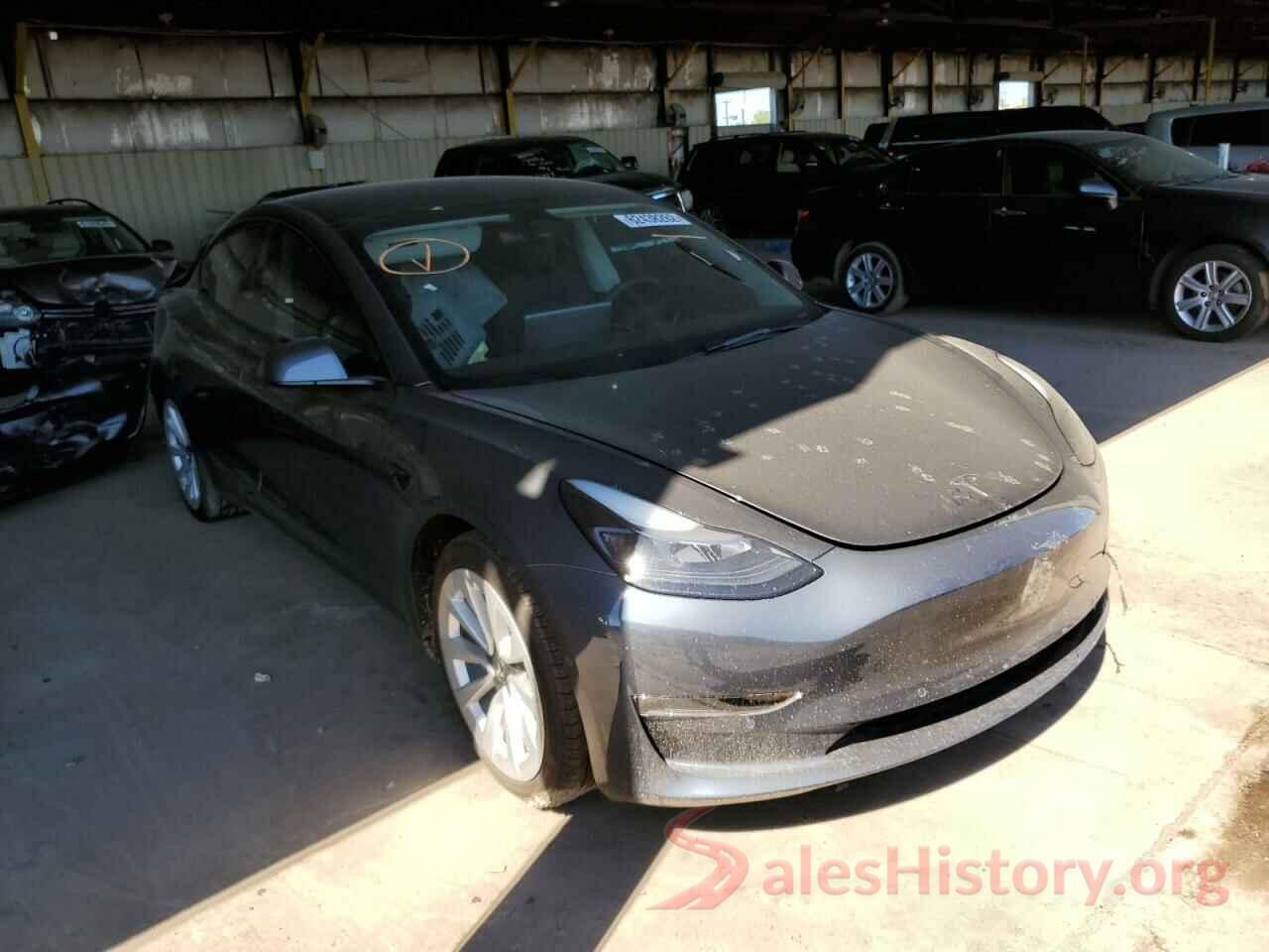 5YJ3E1EB0NF342748 2022 TESLA MODEL 3