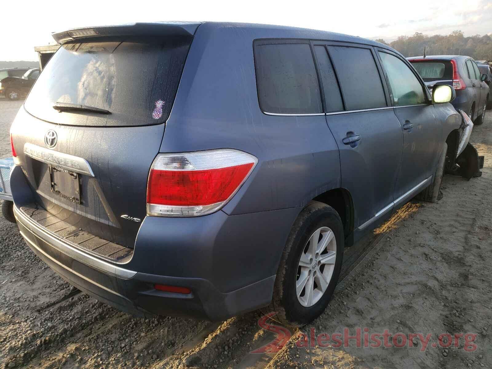 5TDBK3EH0DS207557 2013 TOYOTA HIGHLANDER