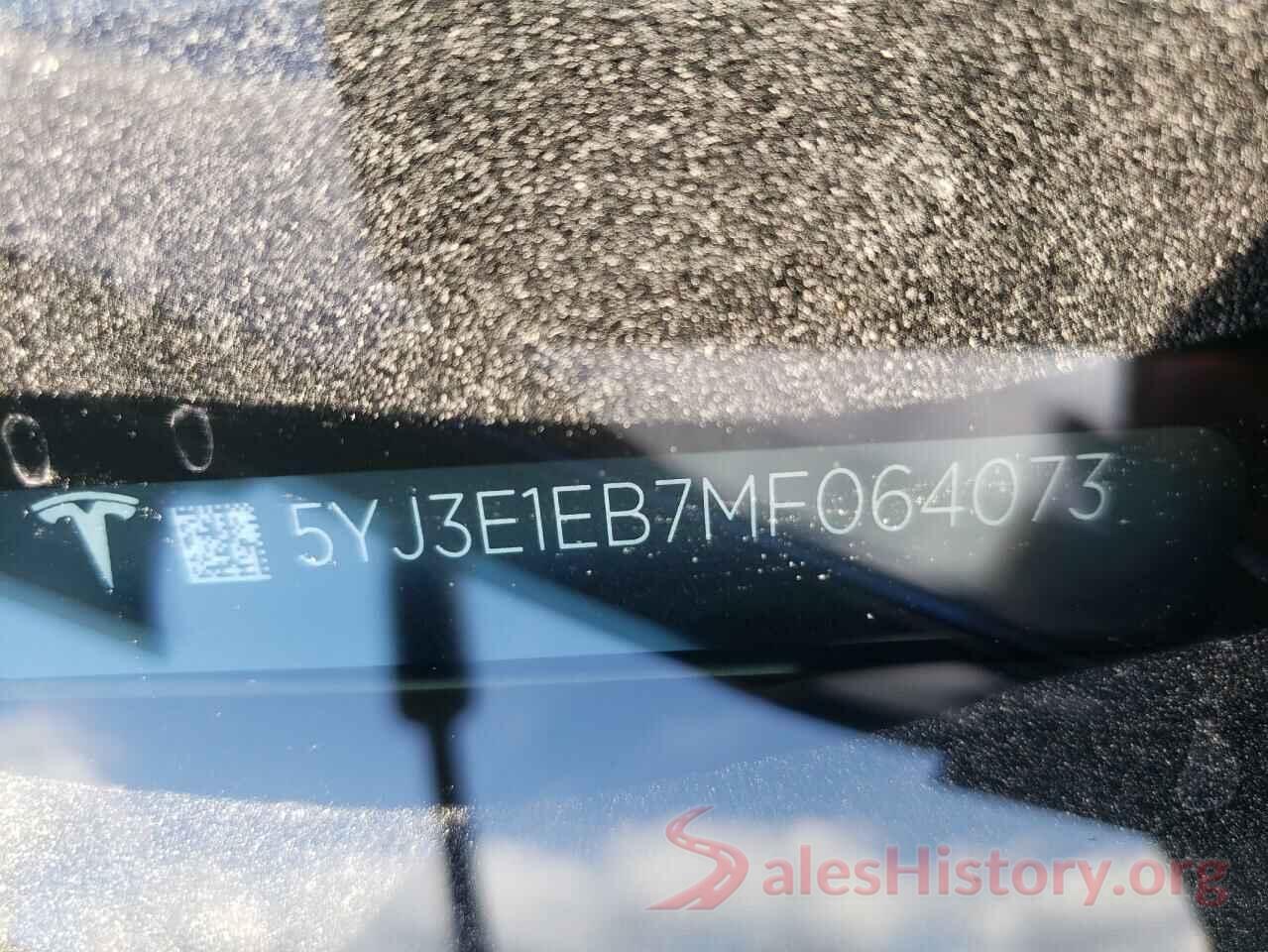 5YJ3E1EB7MF064073 2021 TESLA MODEL 3