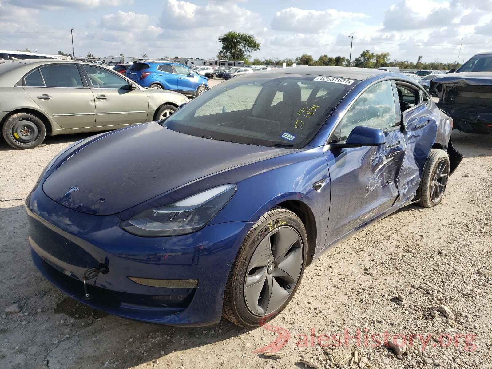 5YJ3E1EB7MF064073 2021 TESLA MODEL 3