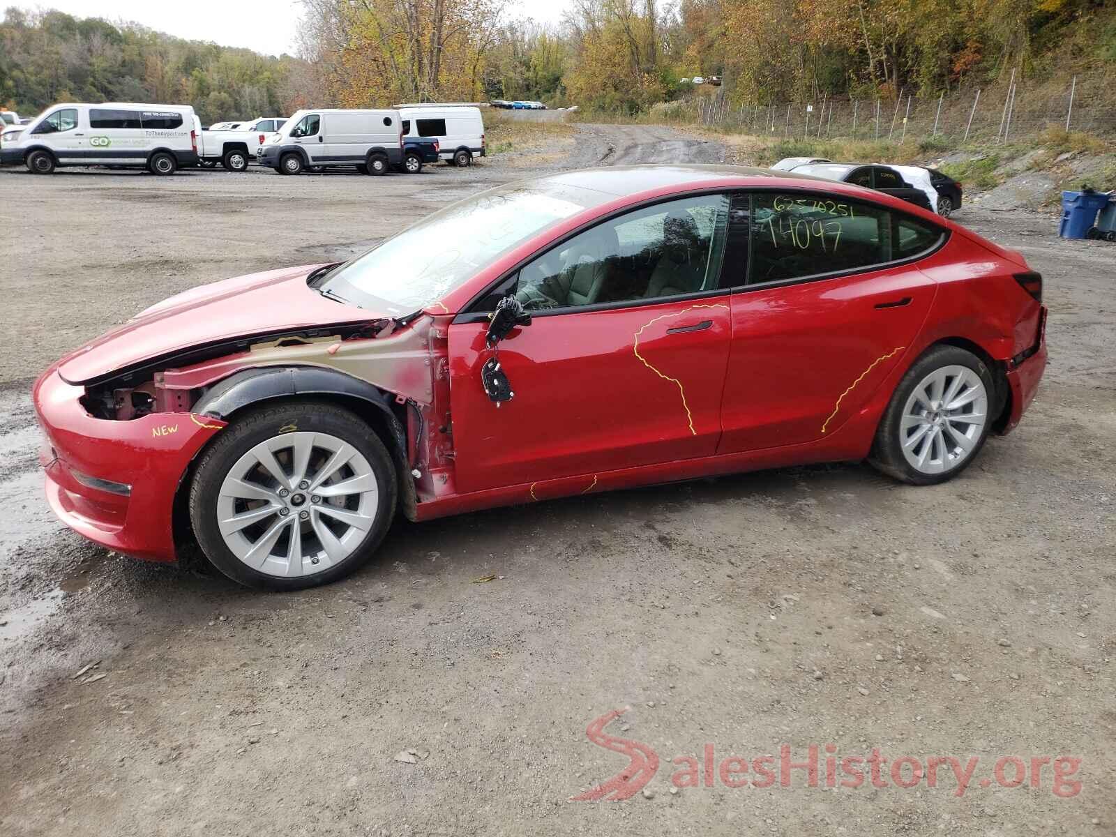 5YJ3E1EB1MF924257 2021 TESLA MODEL 3