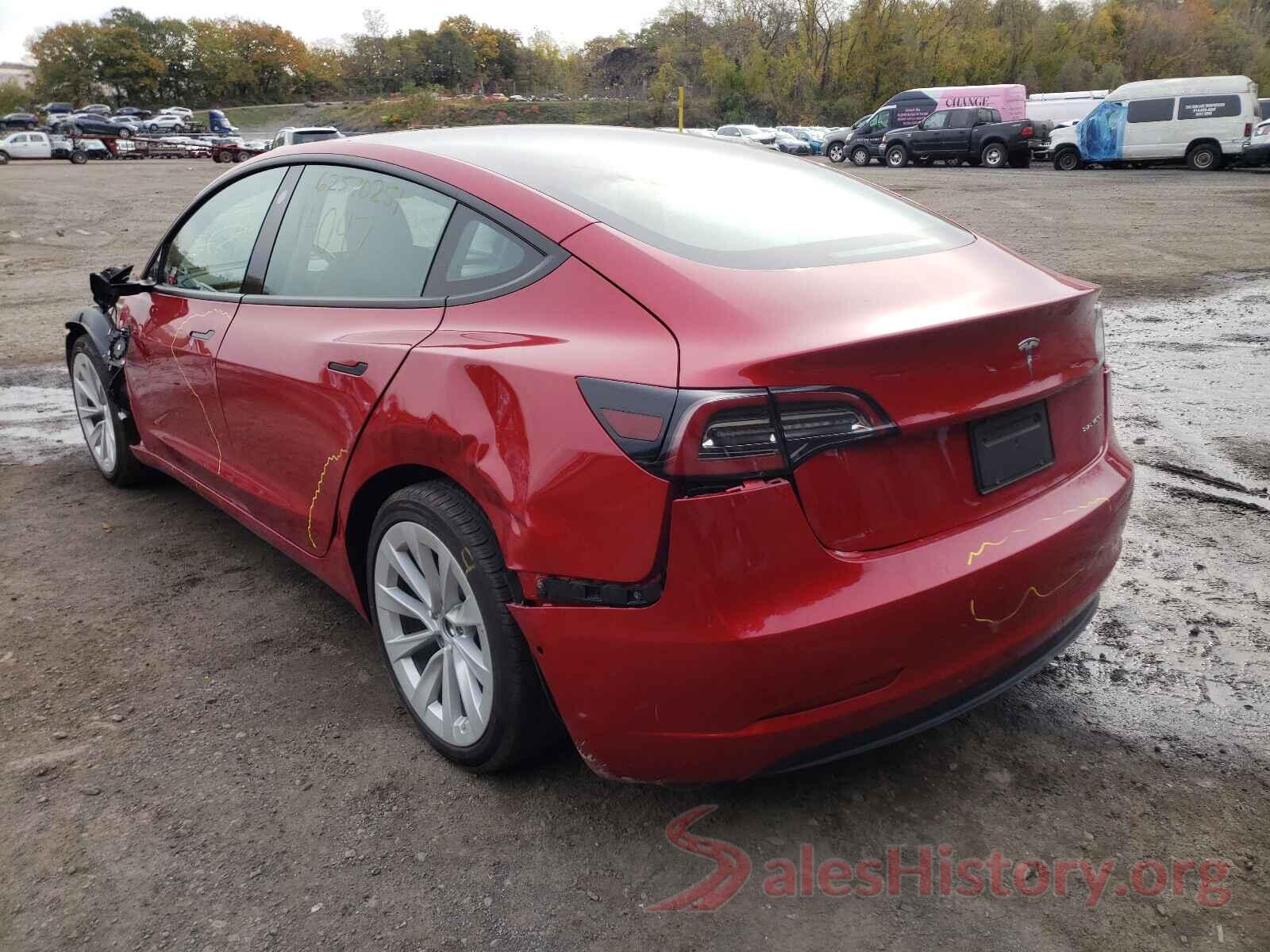 5YJ3E1EB1MF924257 2021 TESLA MODEL 3