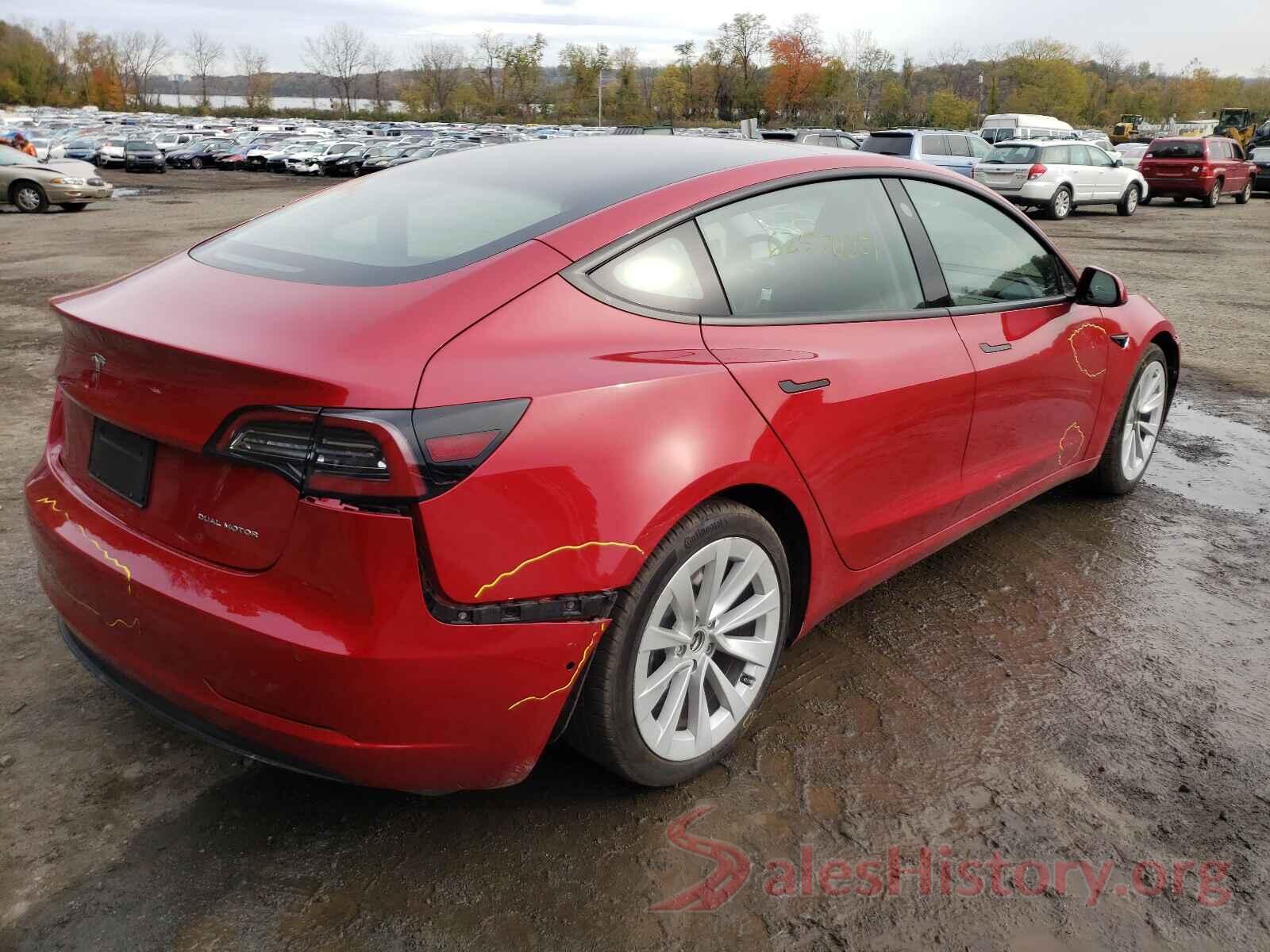 5YJ3E1EB1MF924257 2021 TESLA MODEL 3