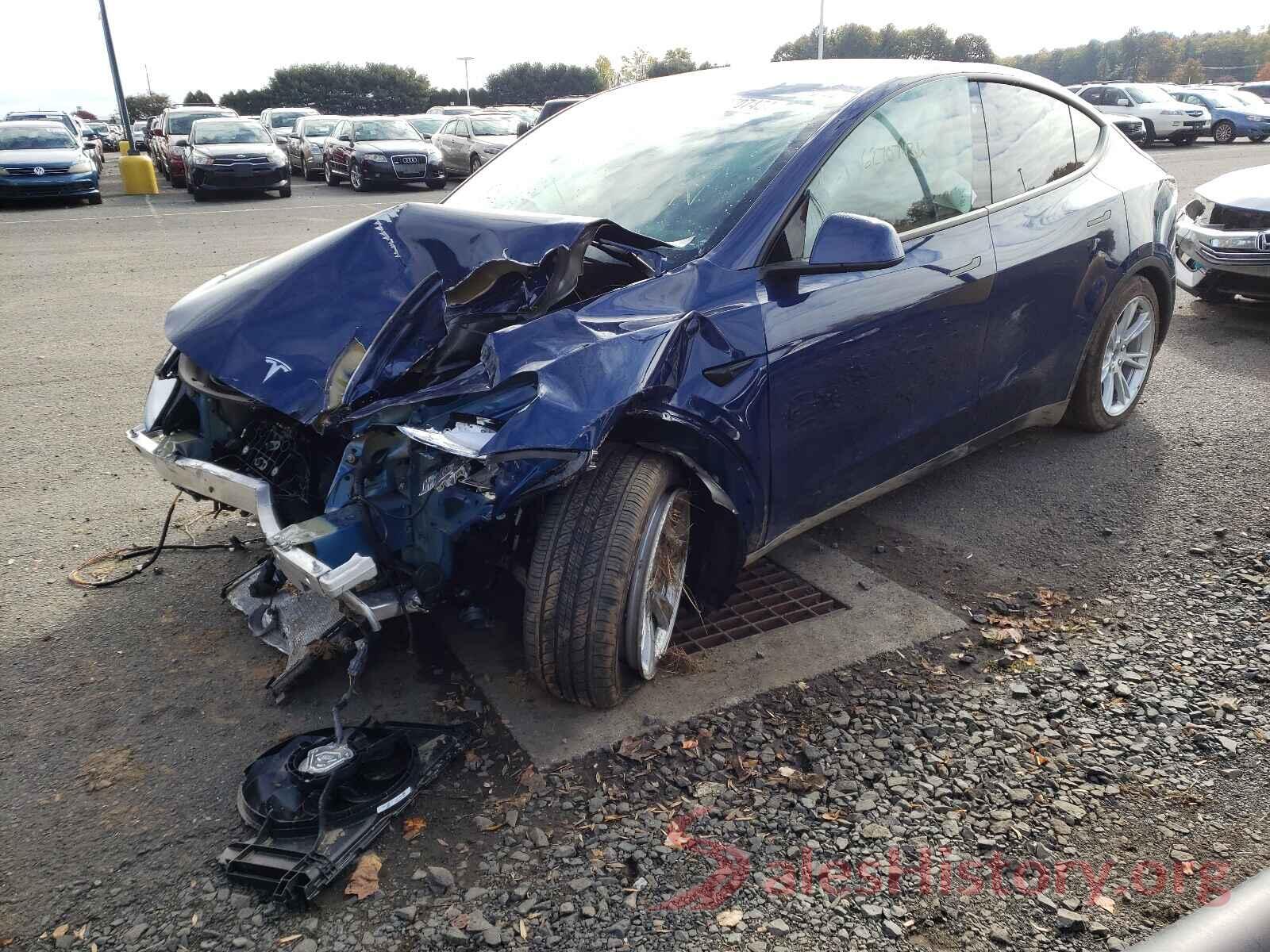 5YJYGDEE2MF255945 2021 TESLA MODEL Y