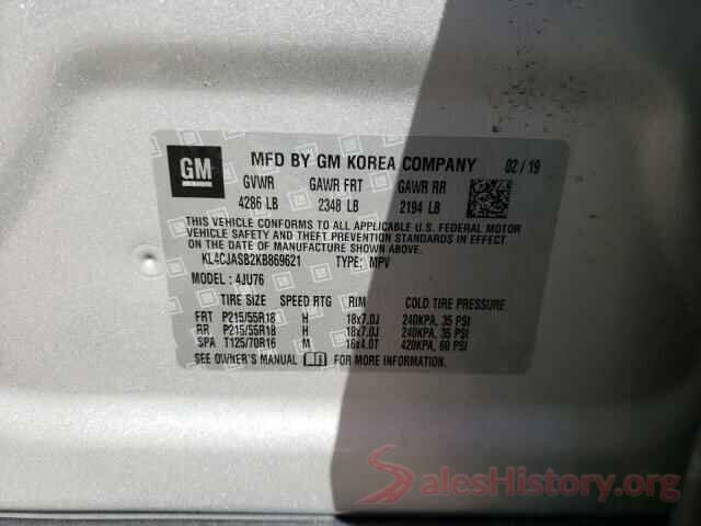 KL4CJASB2KB869621 2019 BUICK ENCORE