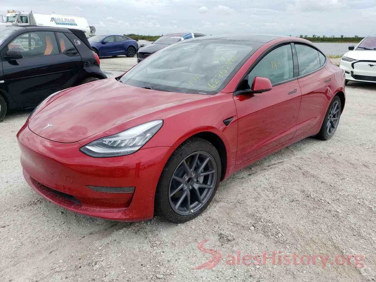 5YJ3E1EAXMF859450 2021 TESLA MODEL 3