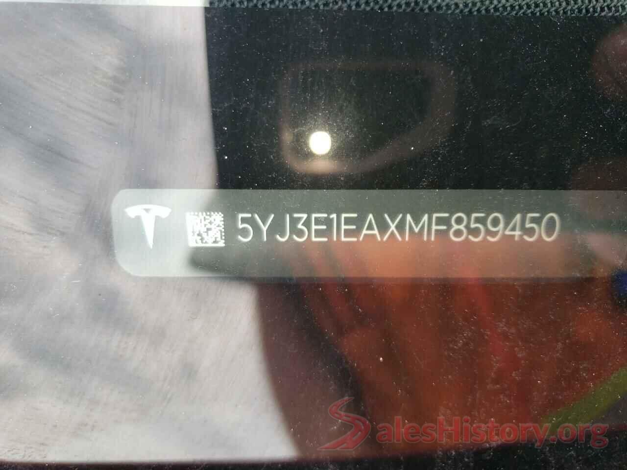 5YJ3E1EAXMF859450 2021 TESLA MODEL 3