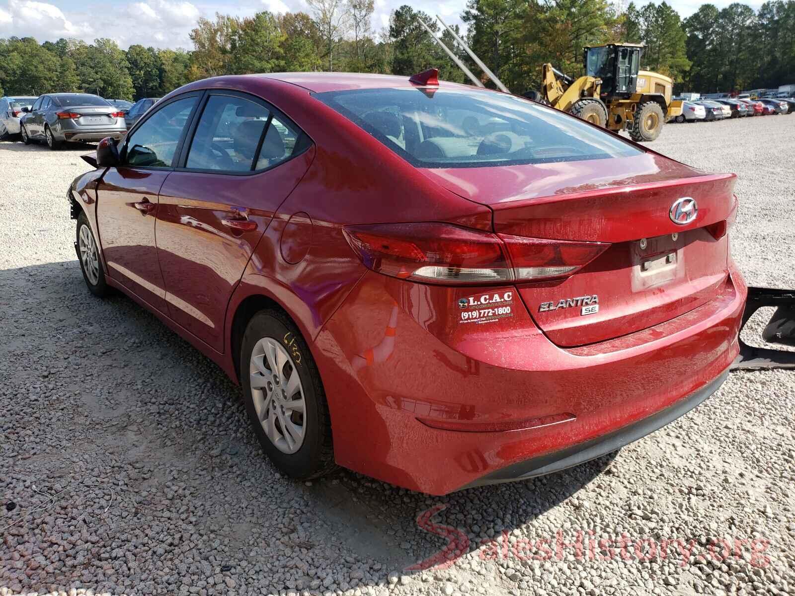 5NPD74LF7HH195310 2017 HYUNDAI ELANTRA