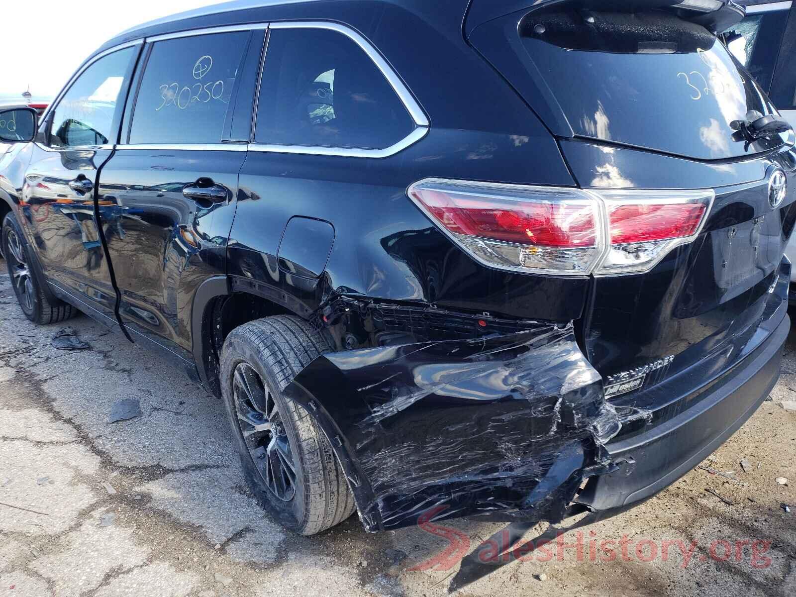 5TDJKRFH0GS320250 2016 TOYOTA HIGHLANDER