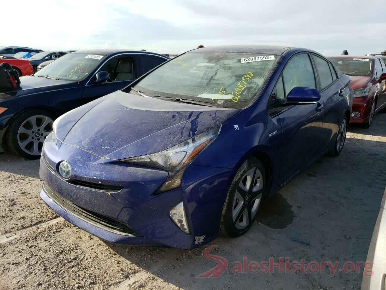 JTDKARFU9G3527547 2016 TOYOTA PRIUS