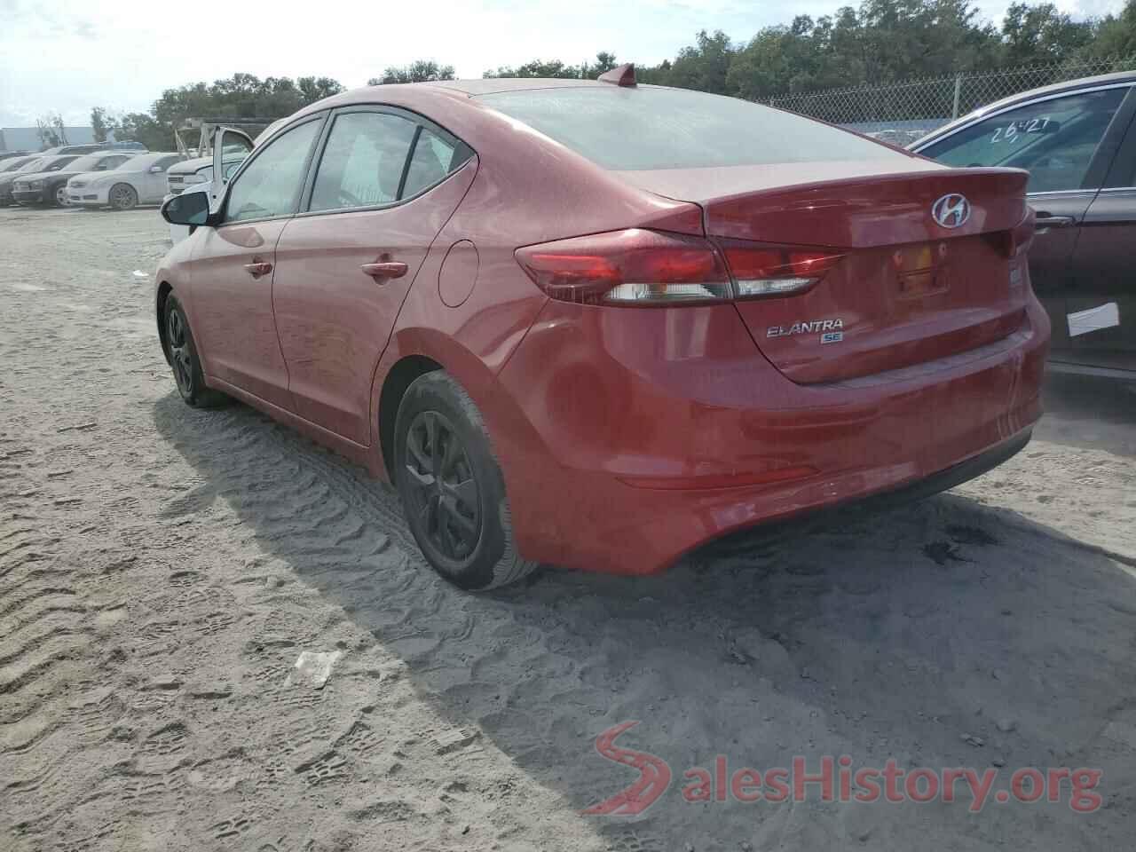 5NPD74LF9HH205593 2017 HYUNDAI ELANTRA