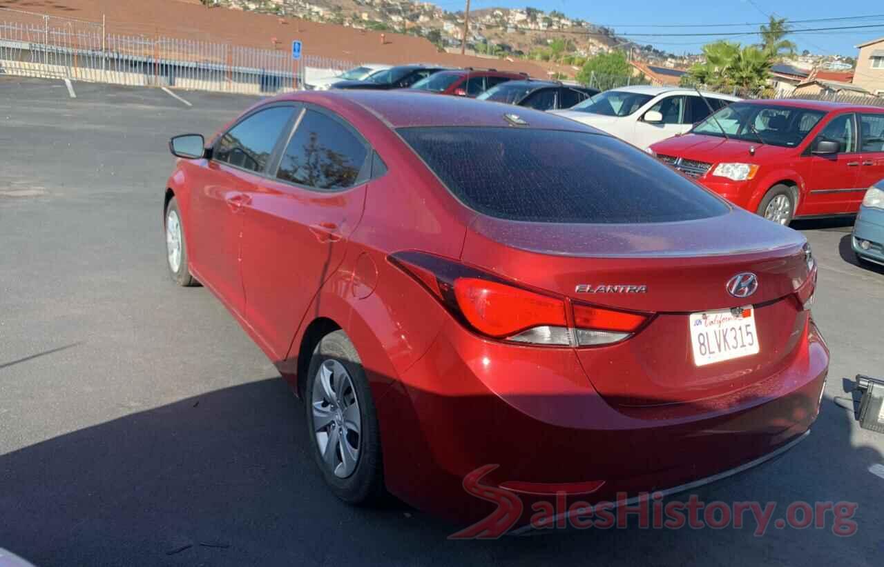 5NPDH4AE7GH698776 2016 HYUNDAI ELANTRA