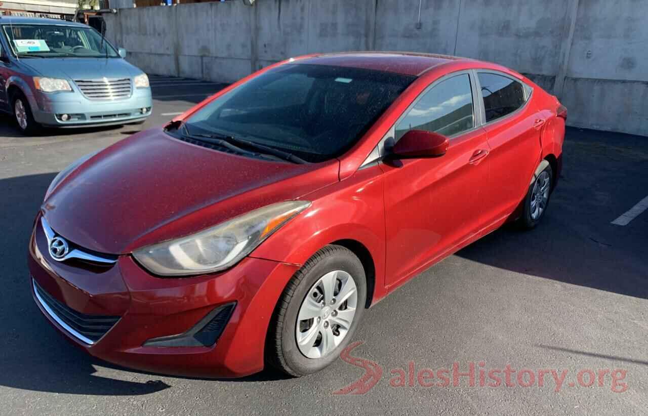 5NPDH4AE7GH698776 2016 HYUNDAI ELANTRA