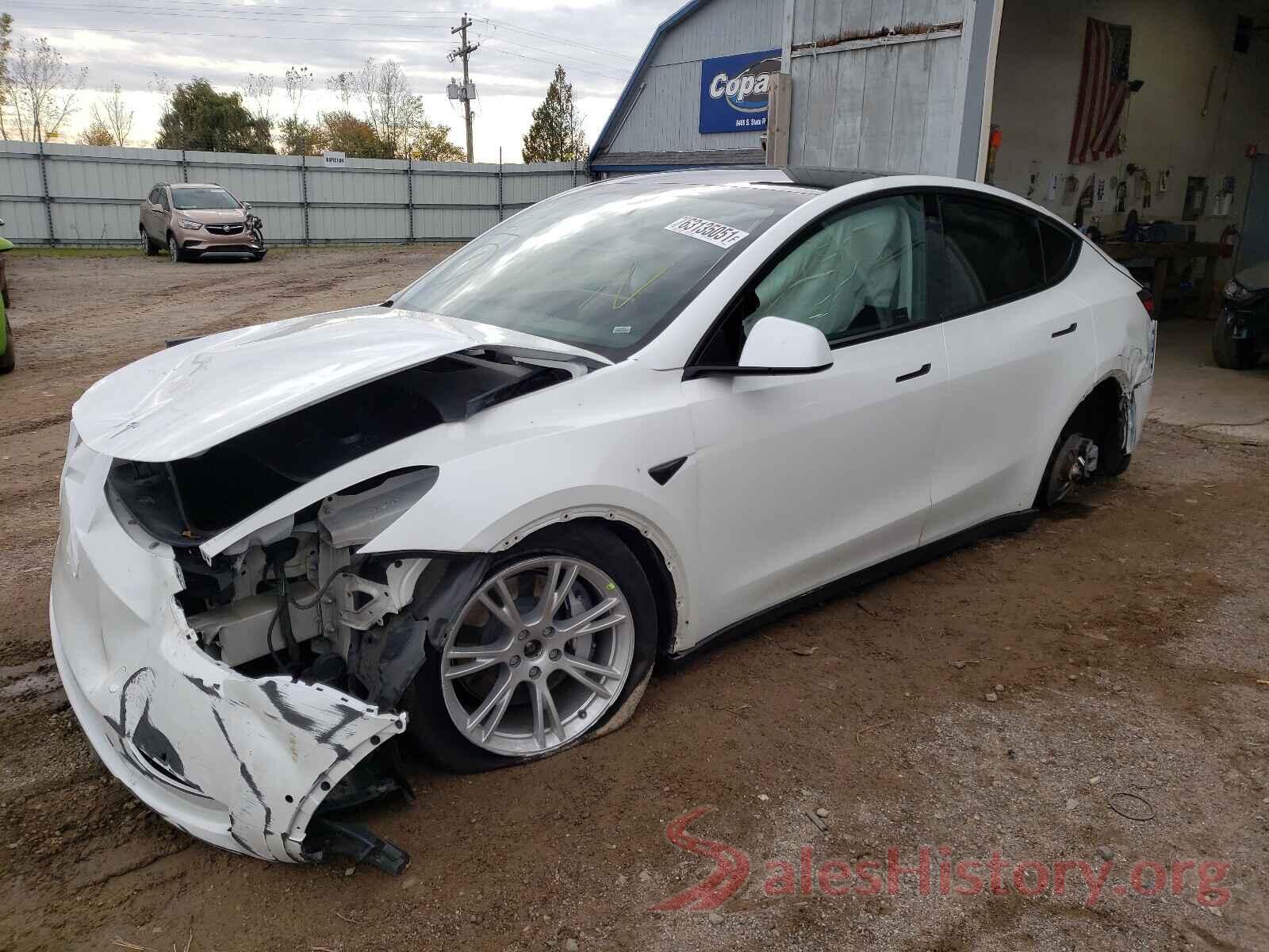 5YJYGDEE4MF069517 2021 TESLA MODEL Y