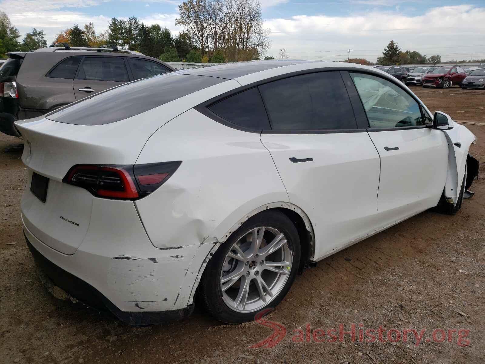 5YJYGDEE4MF069517 2021 TESLA MODEL Y