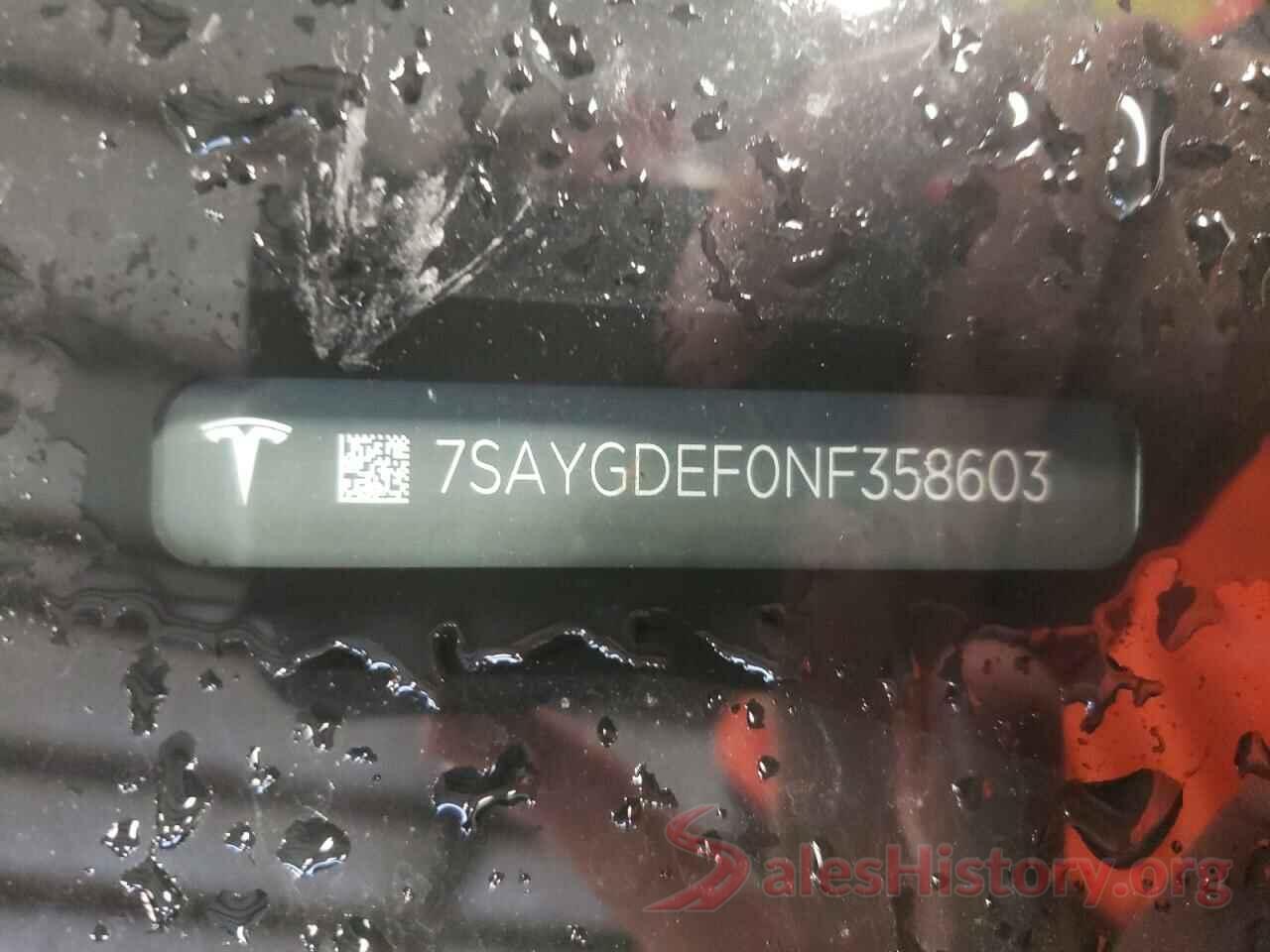 7SAYGDEF0NF358603 2022 TESLA MODEL Y