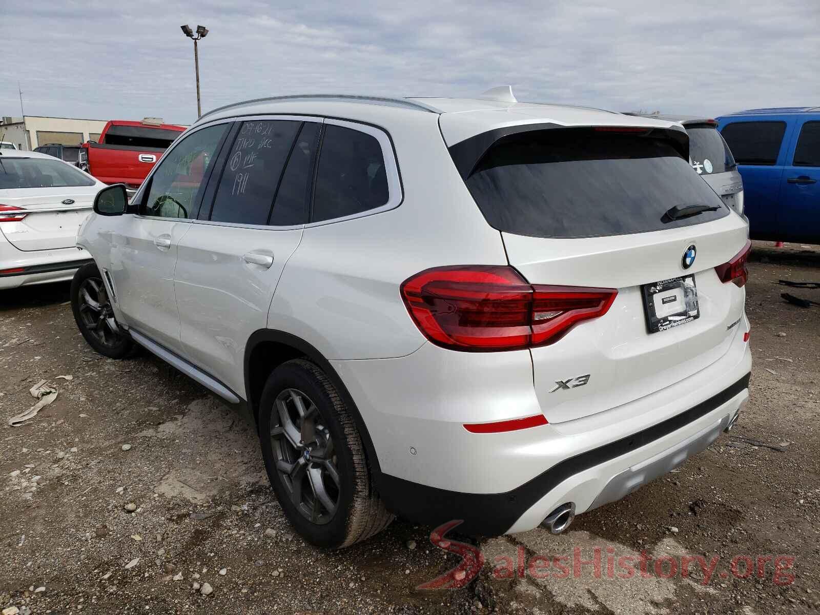 5UXTY5C03M9H92176 2021 BMW X3