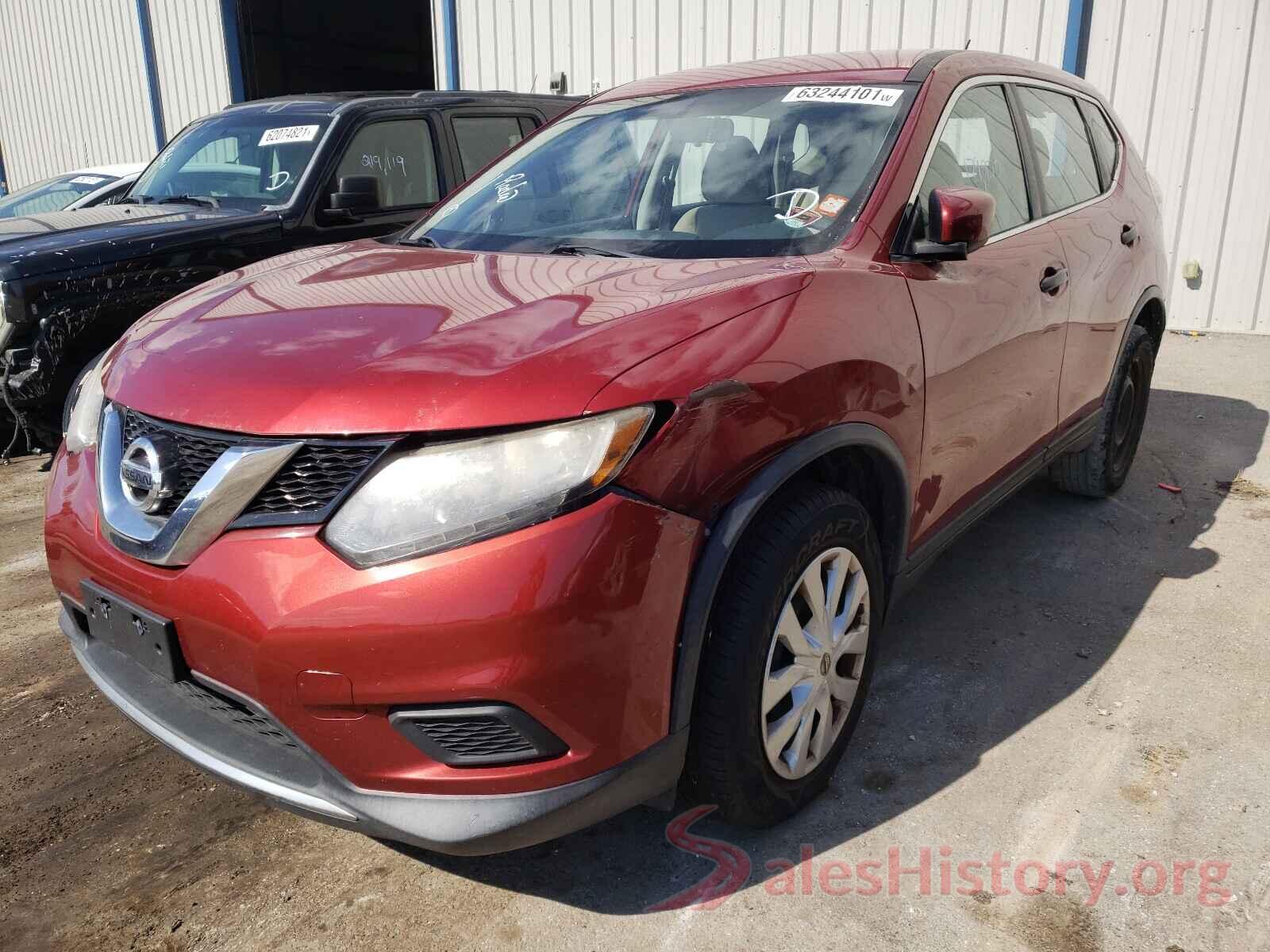 KNMAT2MV5GP595037 2016 NISSAN ROGUE