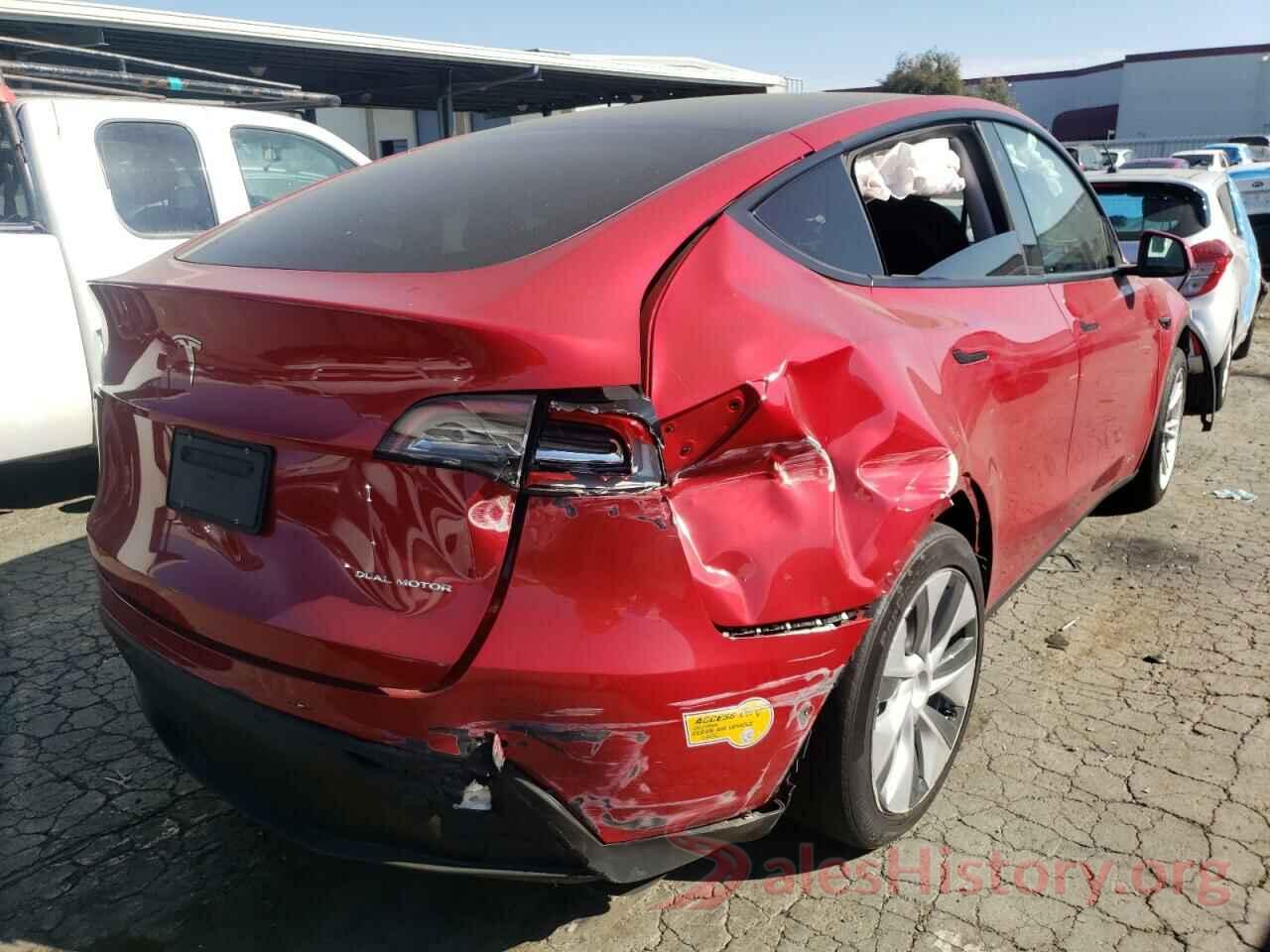 5YJYGDEE0MF229845 2021 TESLA MODEL Y