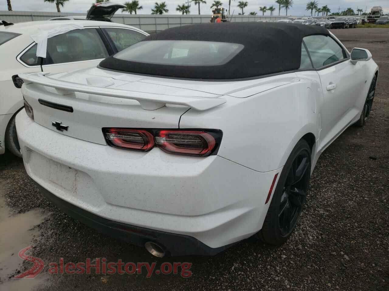 2021 CHEVROLET CAMARO VIN 1G1FD3DS4M0122452, rear 3/4 view