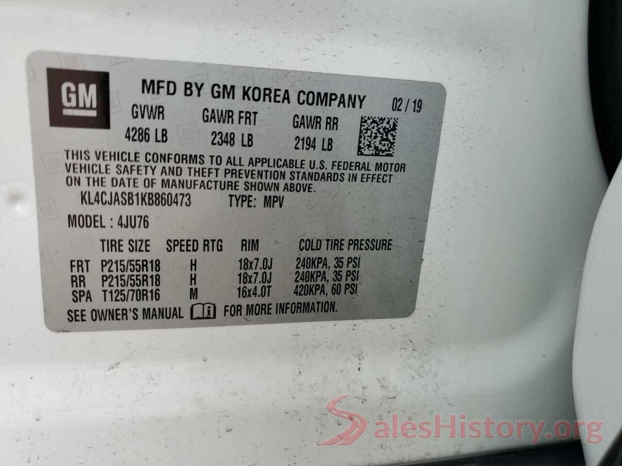 KL4CJASB1KB860473 2019 BUICK ENCORE