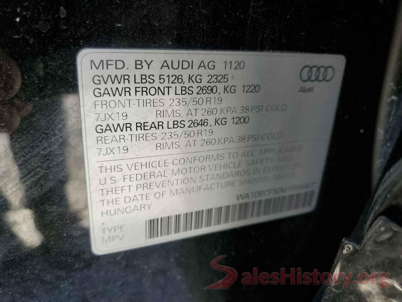 WA1DECF30M1056407 2021 AUDI Q3