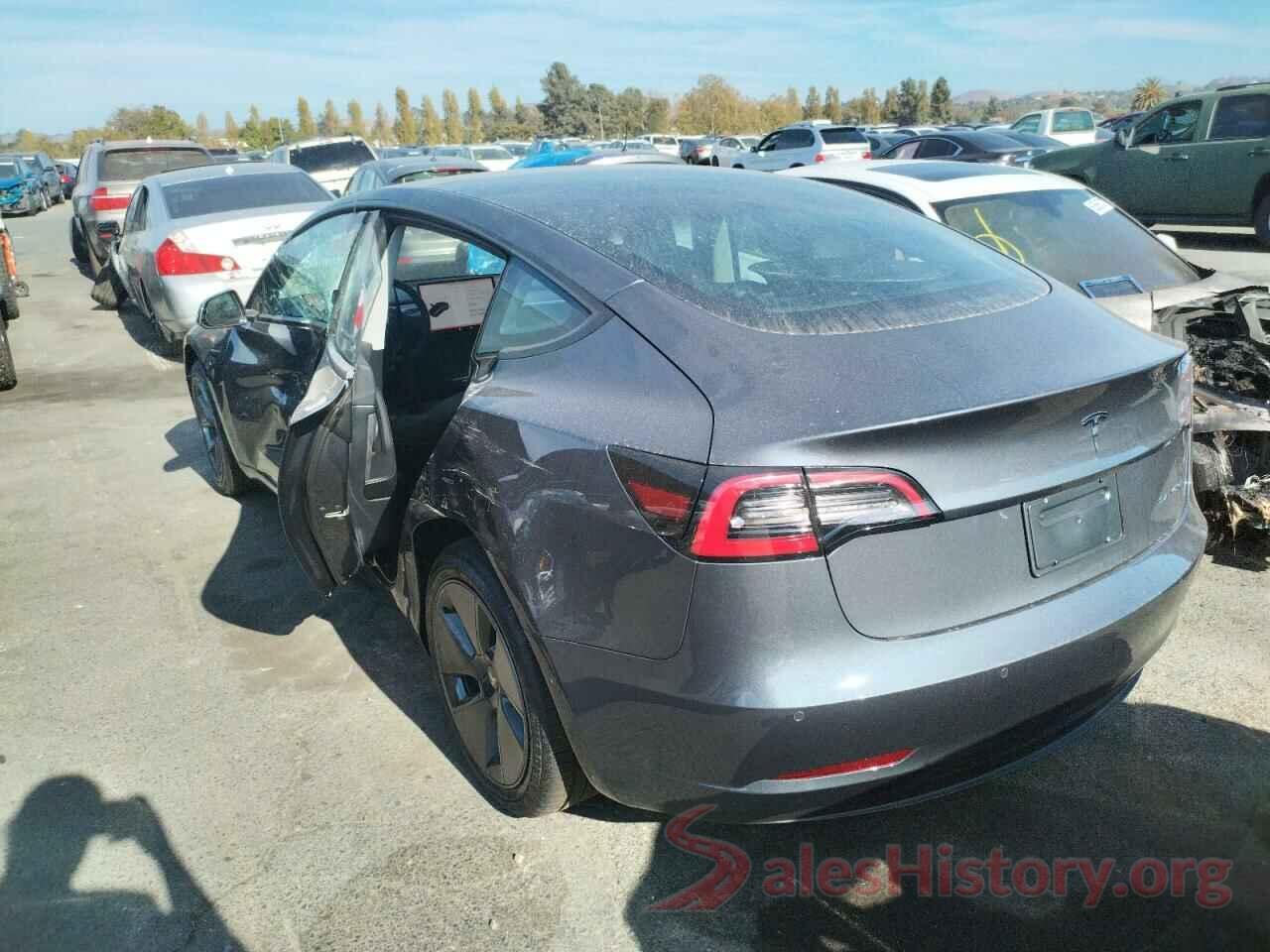 5YJ3E1EB1NF363513 2022 TESLA MODEL 3