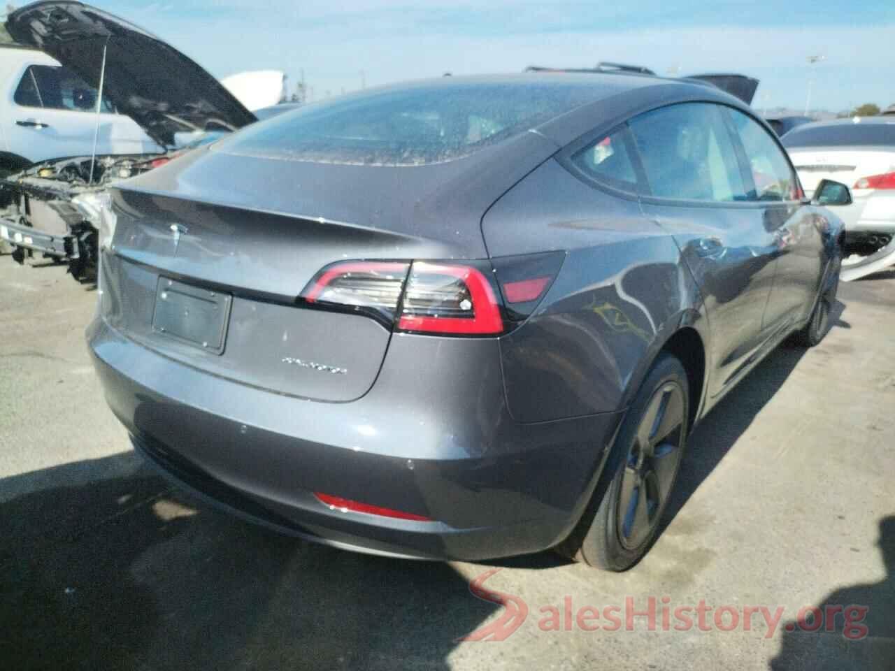 5YJ3E1EB1NF363513 2022 TESLA MODEL 3