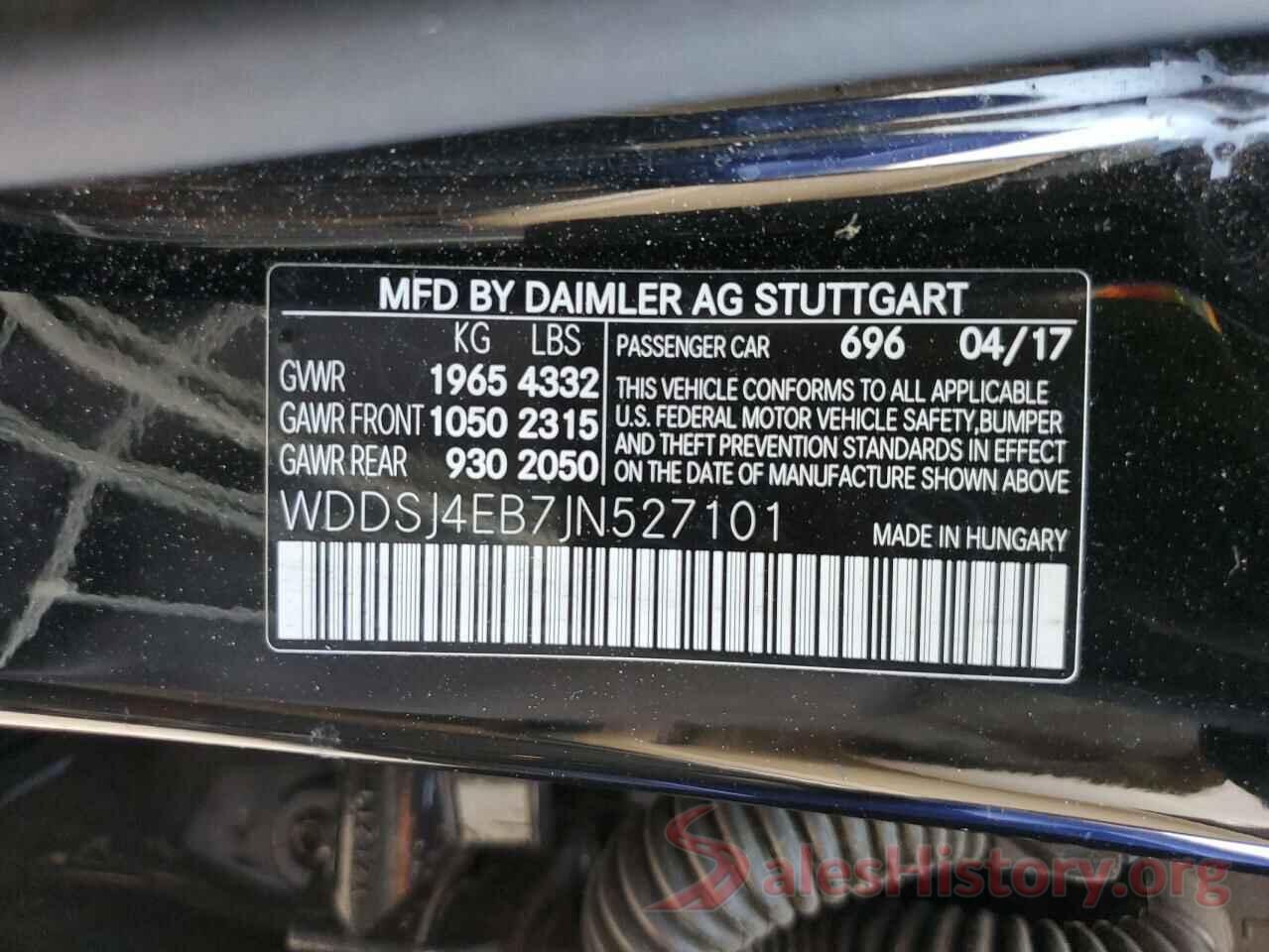 WDDSJ4EB7JN527101 2018 MERCEDES-BENZ CLA-CLASS