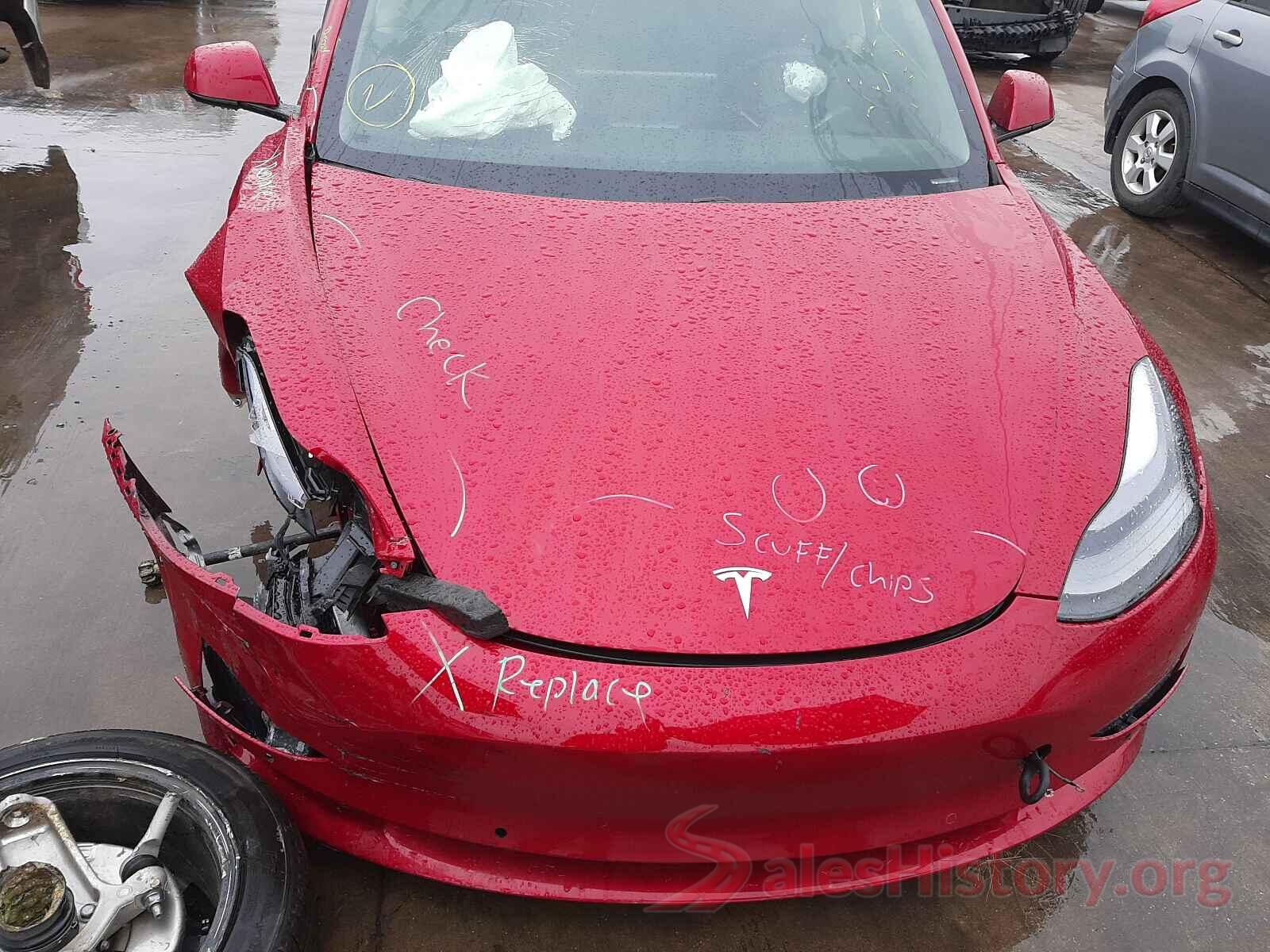 5YJ3E1EBXMF916027 2021 TESLA MODEL 3