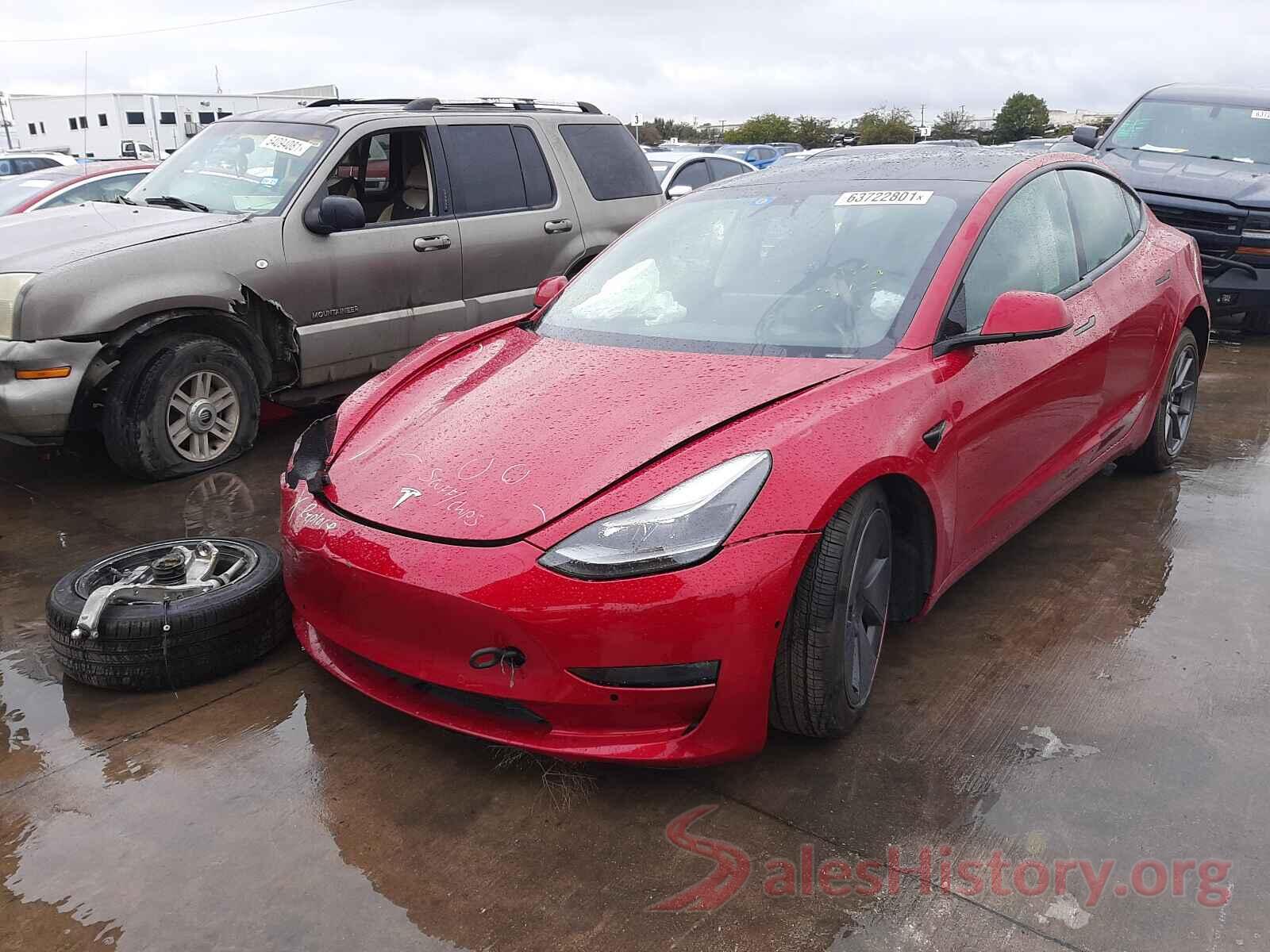 5YJ3E1EBXMF916027 2021 TESLA MODEL 3