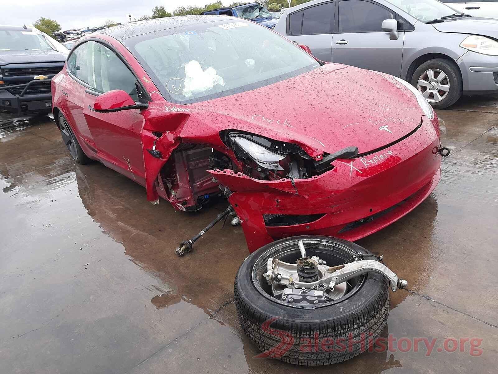 5YJ3E1EBXMF916027 2021 TESLA MODEL 3