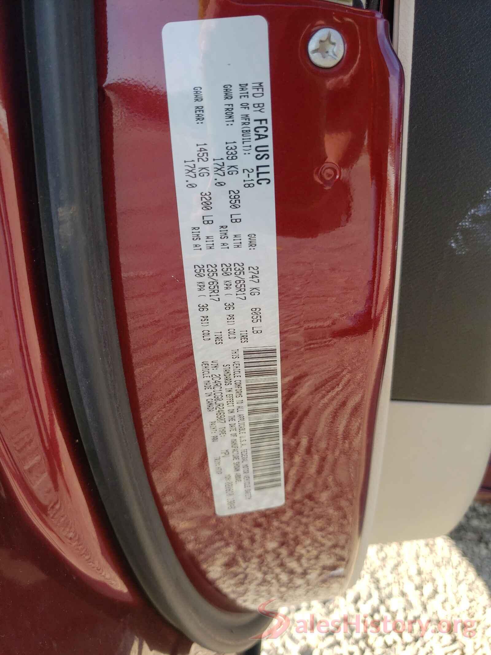 2C4RC1CG0JR246907 2018 CHRYSLER PACIFICA