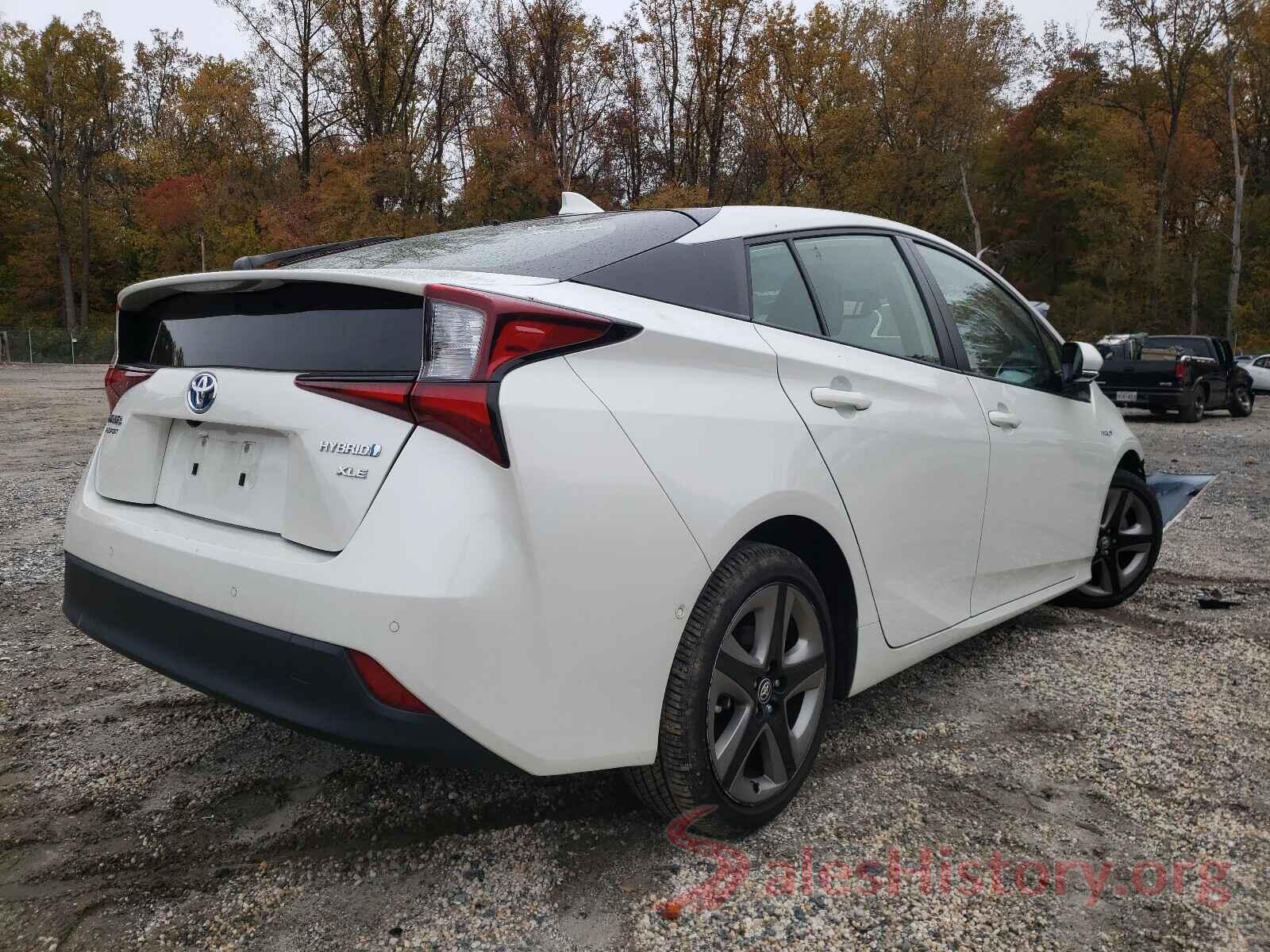 JTDKARFU9K3073664 2019 TOYOTA PRIUS