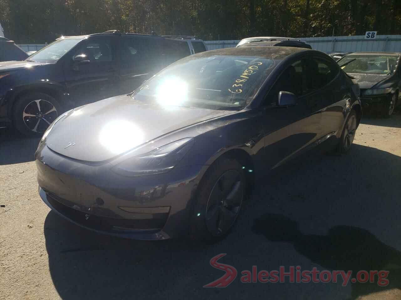 5YJ3E1EA2NF230668 2022 TESLA MODEL 3