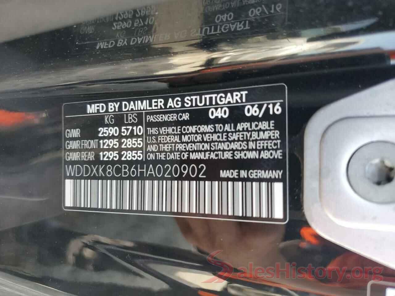 WDDXK8CB6HA020902 2017 MERCEDES-BENZ S-CLASS