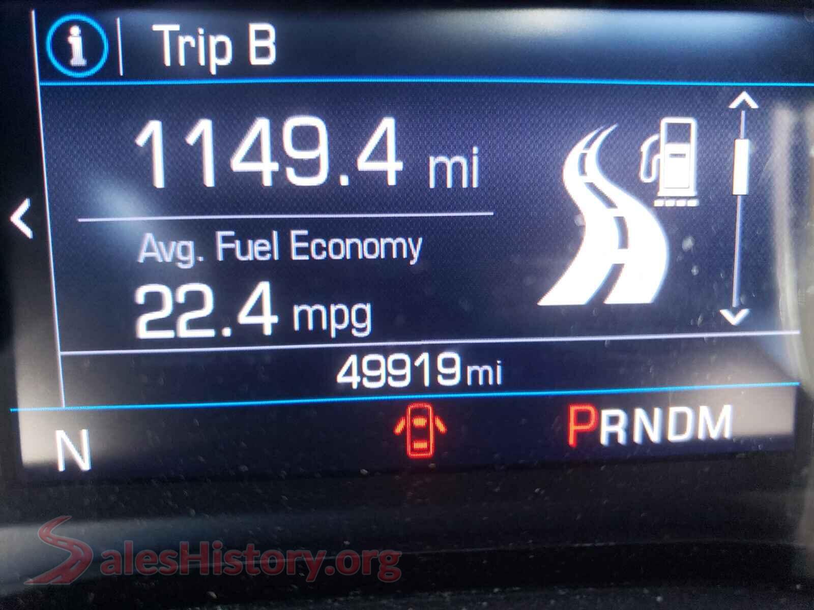 2019 CHEVROLET CAMARO VIN 1G1FB3DX7K0142922, interior dashboard