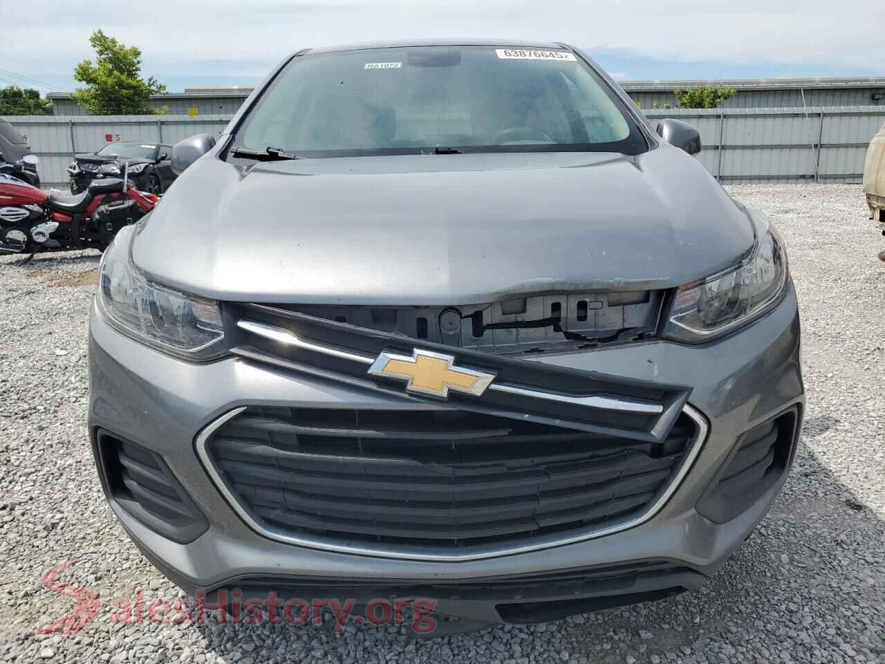 2020 CHEVROLET TRAX VIN 3GNCJKSB6LL154246, rear view