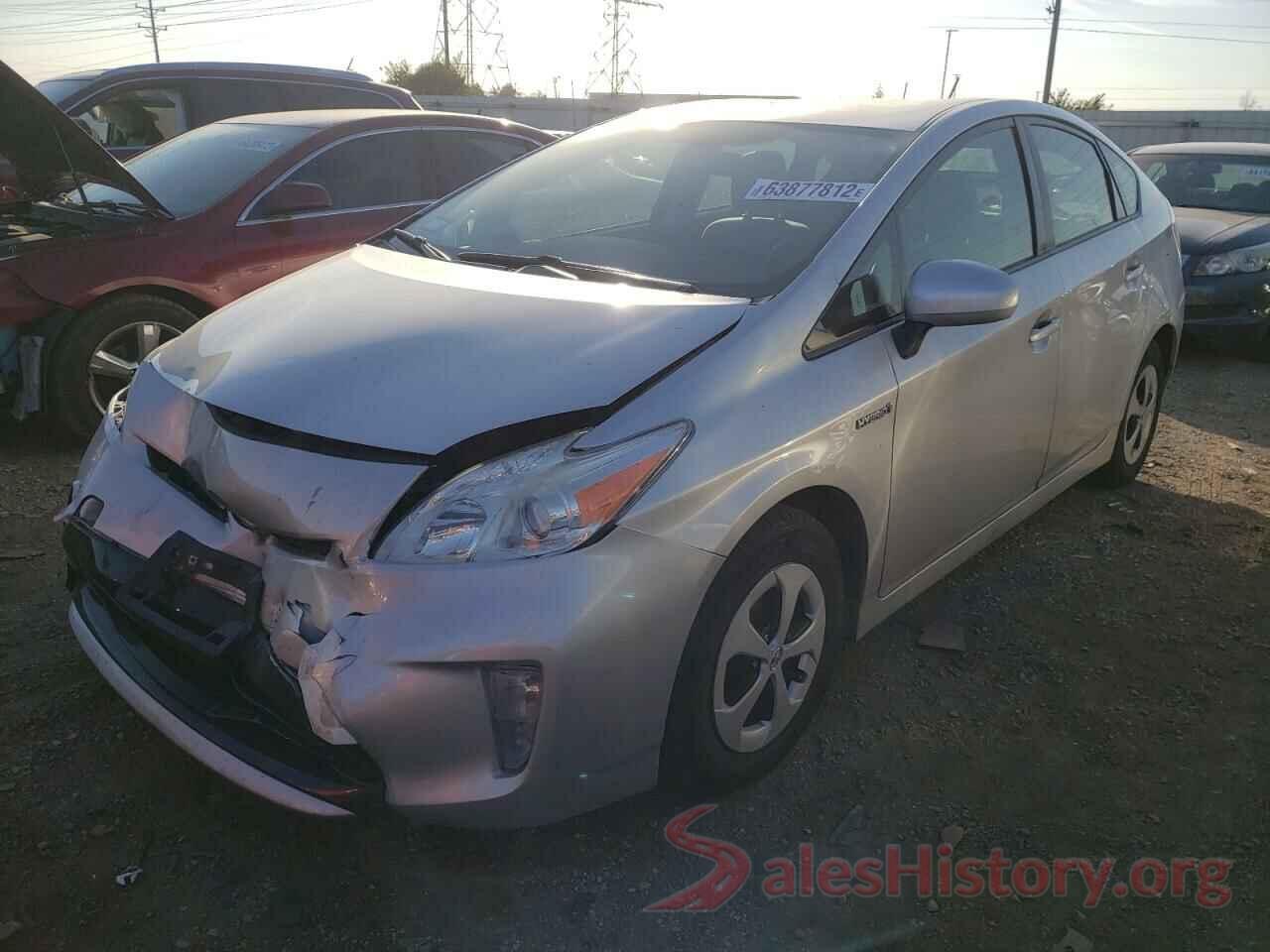 JTDKN3DU9D5695922 2013 TOYOTA PRIUS