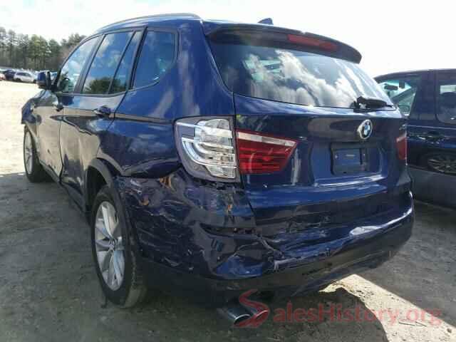 5UXWX9C57H0T08780 2017 BMW X3