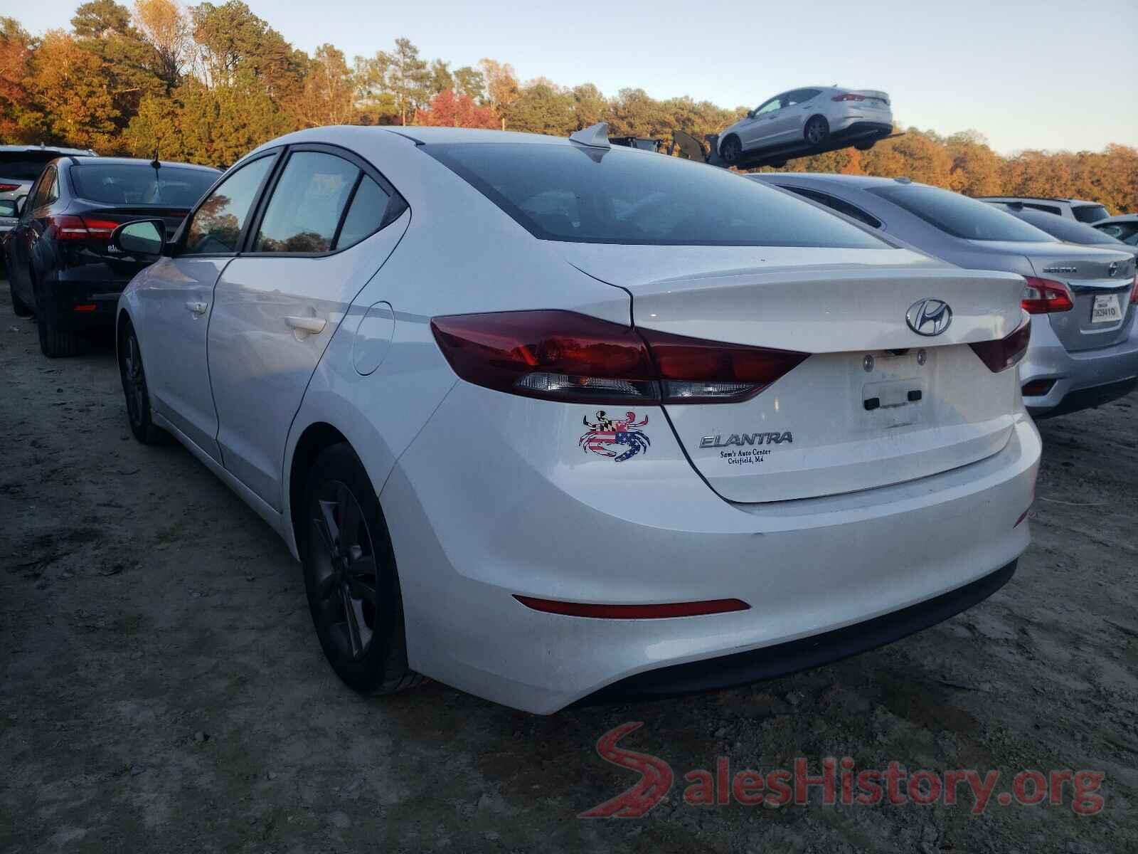 5NPD84LF6JH302852 2018 HYUNDAI ELANTRA