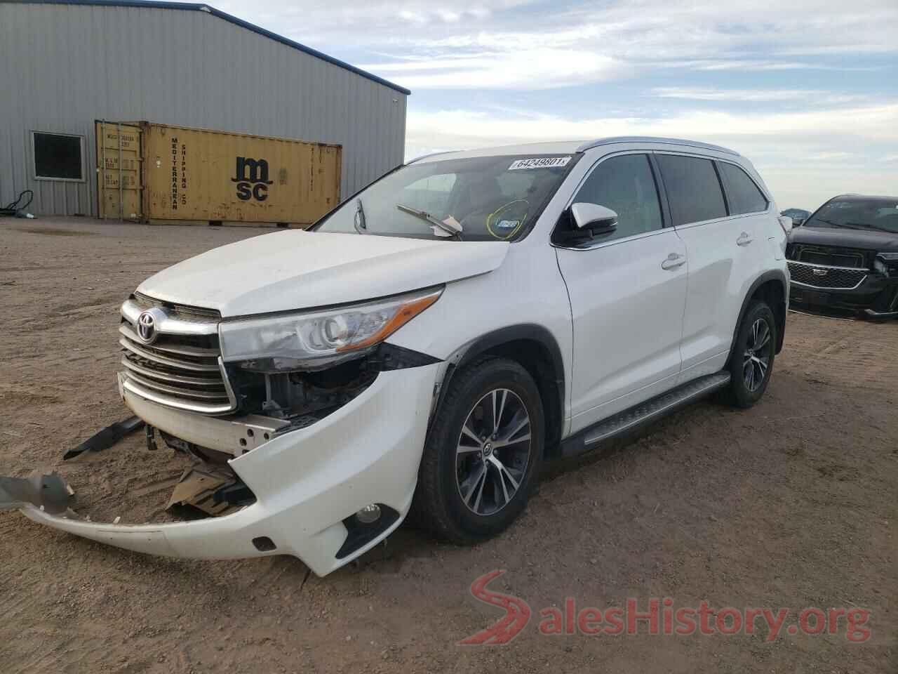 5TDJKRFH7GS246809 2016 TOYOTA HIGHLANDER