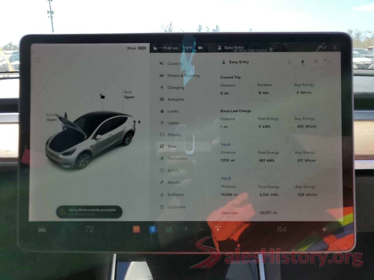 5YJYGDEE1LF033038 2020 TESLA MODEL Y