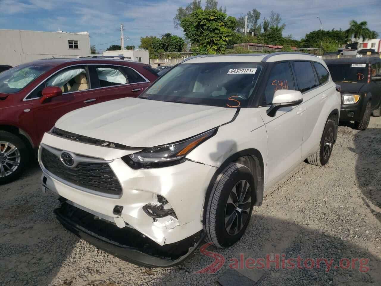 5TDGZRBH3MS546743 2021 TOYOTA HIGHLANDER