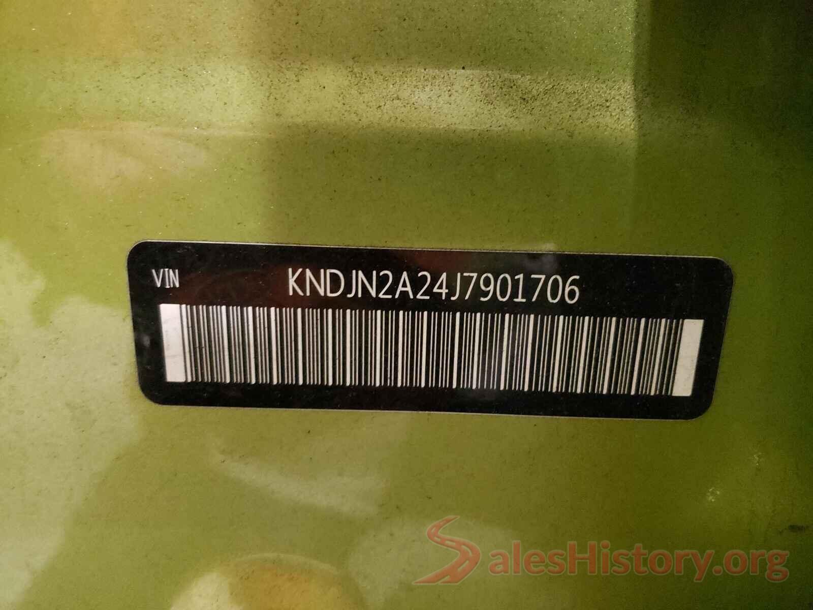 KNDJN2A24J7901706 2018 KIA SOUL