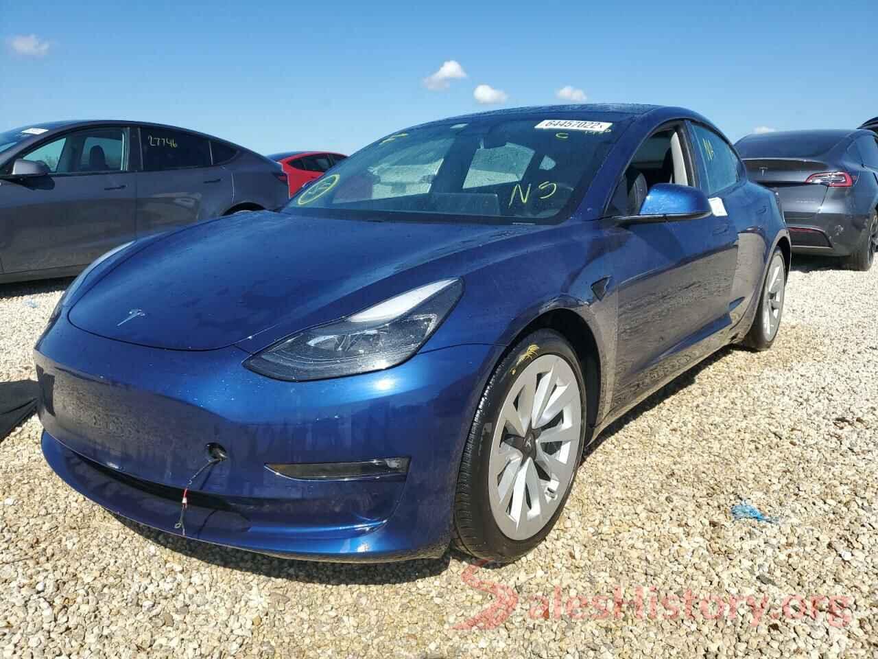 5YJ3E1EB6MF902433 2021 TESLA MODEL 3