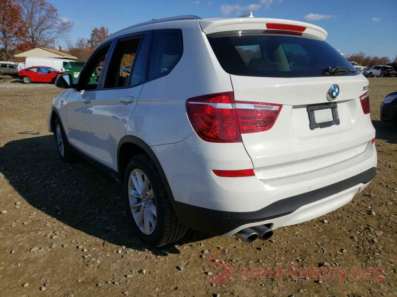 5UXWX9C35H0W70007 2017 BMW X3