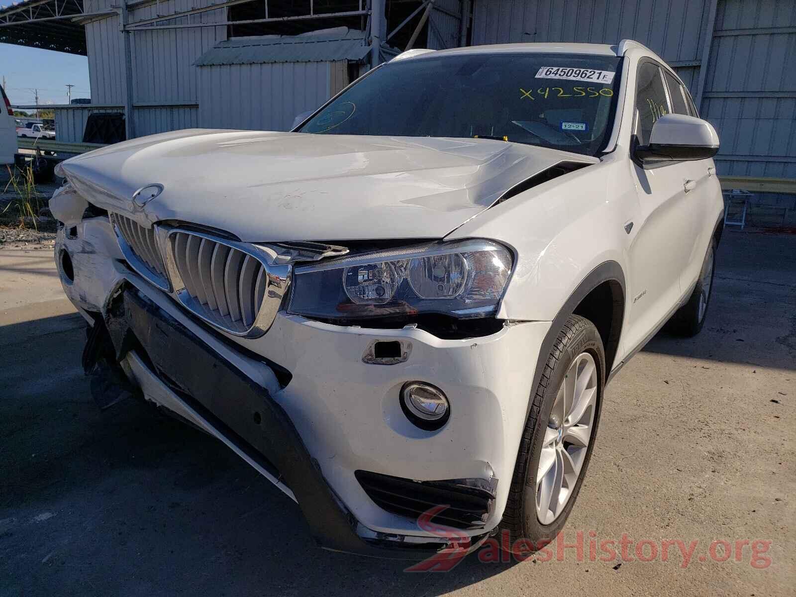 5UXWZ7C35H0X42550 2017 BMW X3